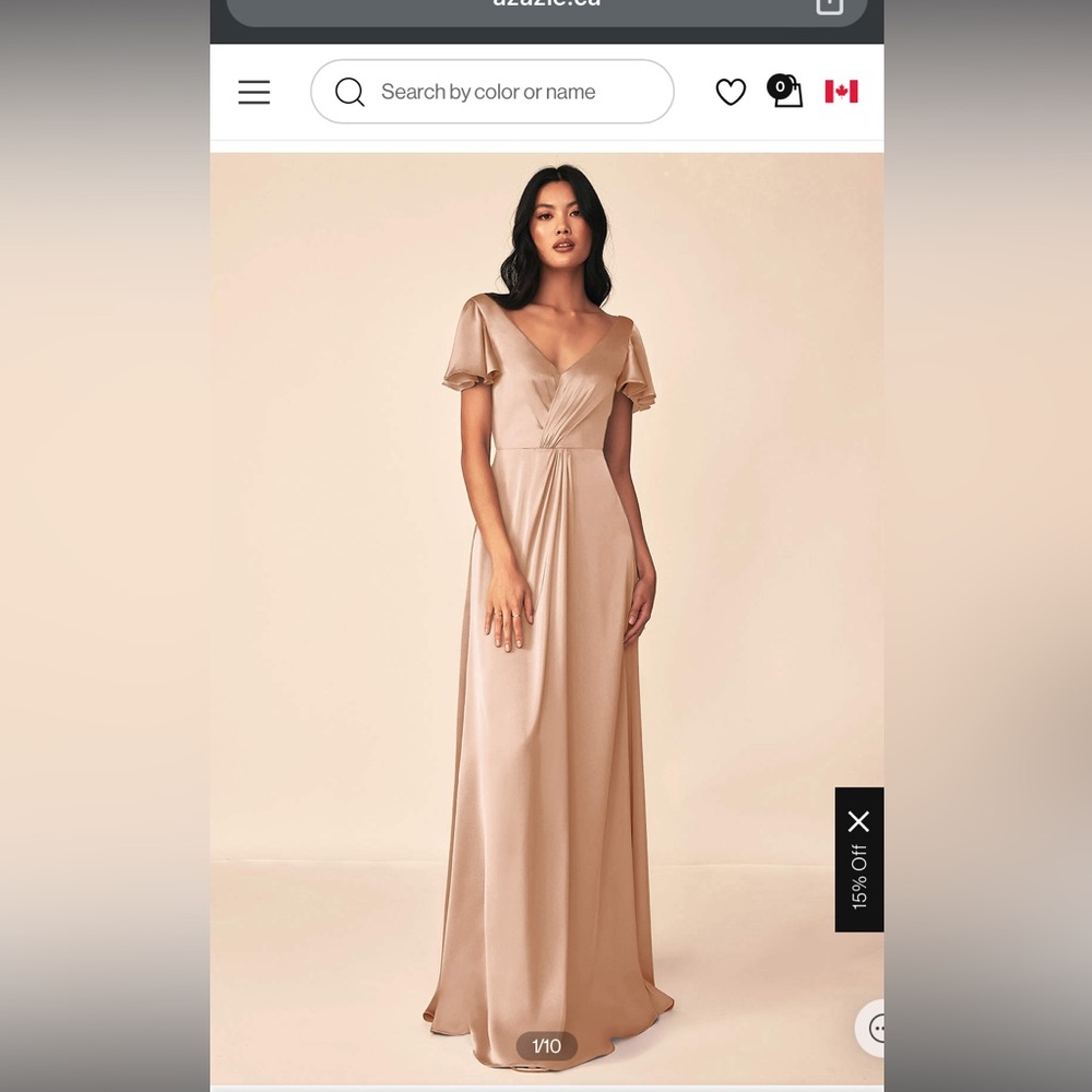 Azazie Soren Dress in English Rose